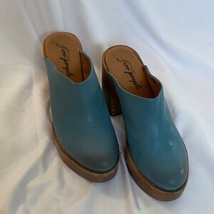 Free People Teal Women's Mules